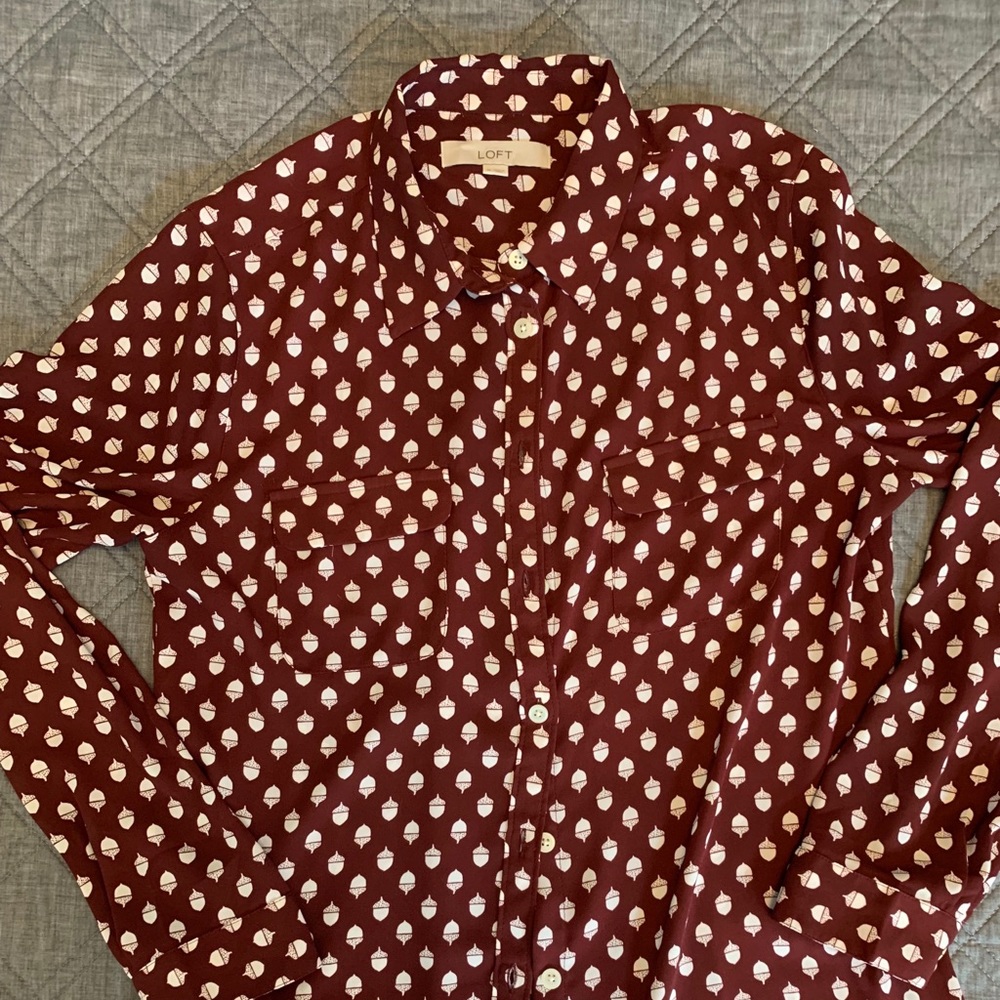 Acorn Print Blouse